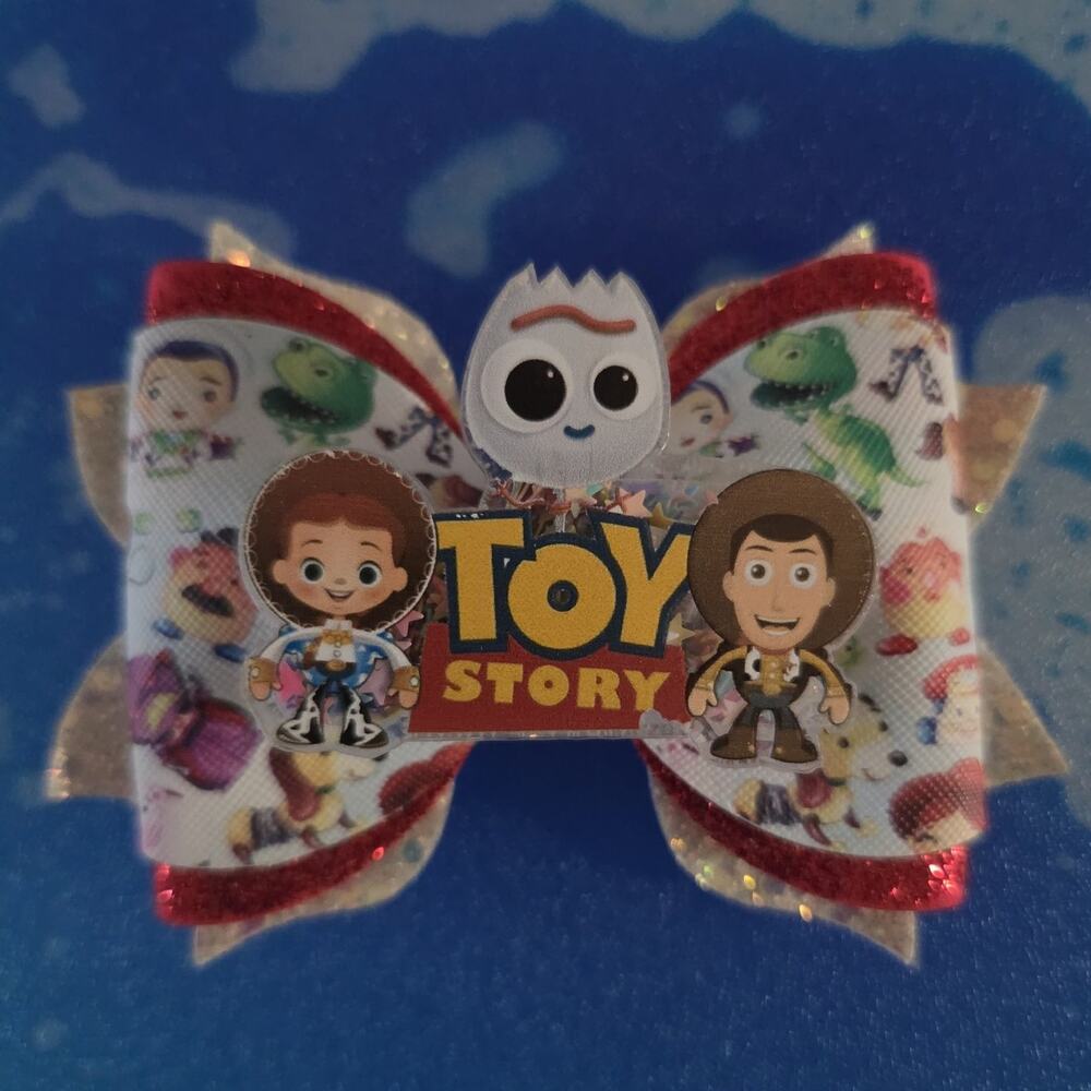 Toy Story 4 "the whole gang" hair bow